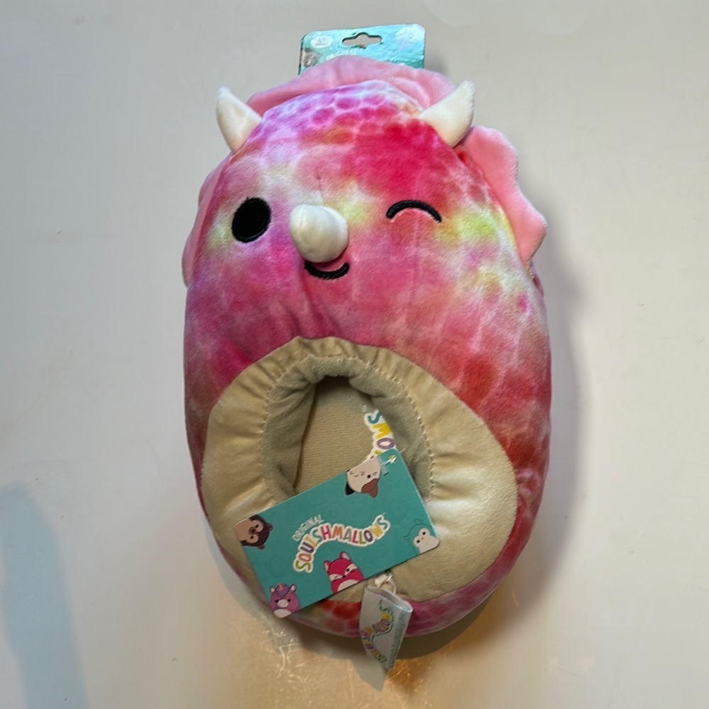 NWT-Squishmallows Pink and Yellow Slippers Cozy Comfort